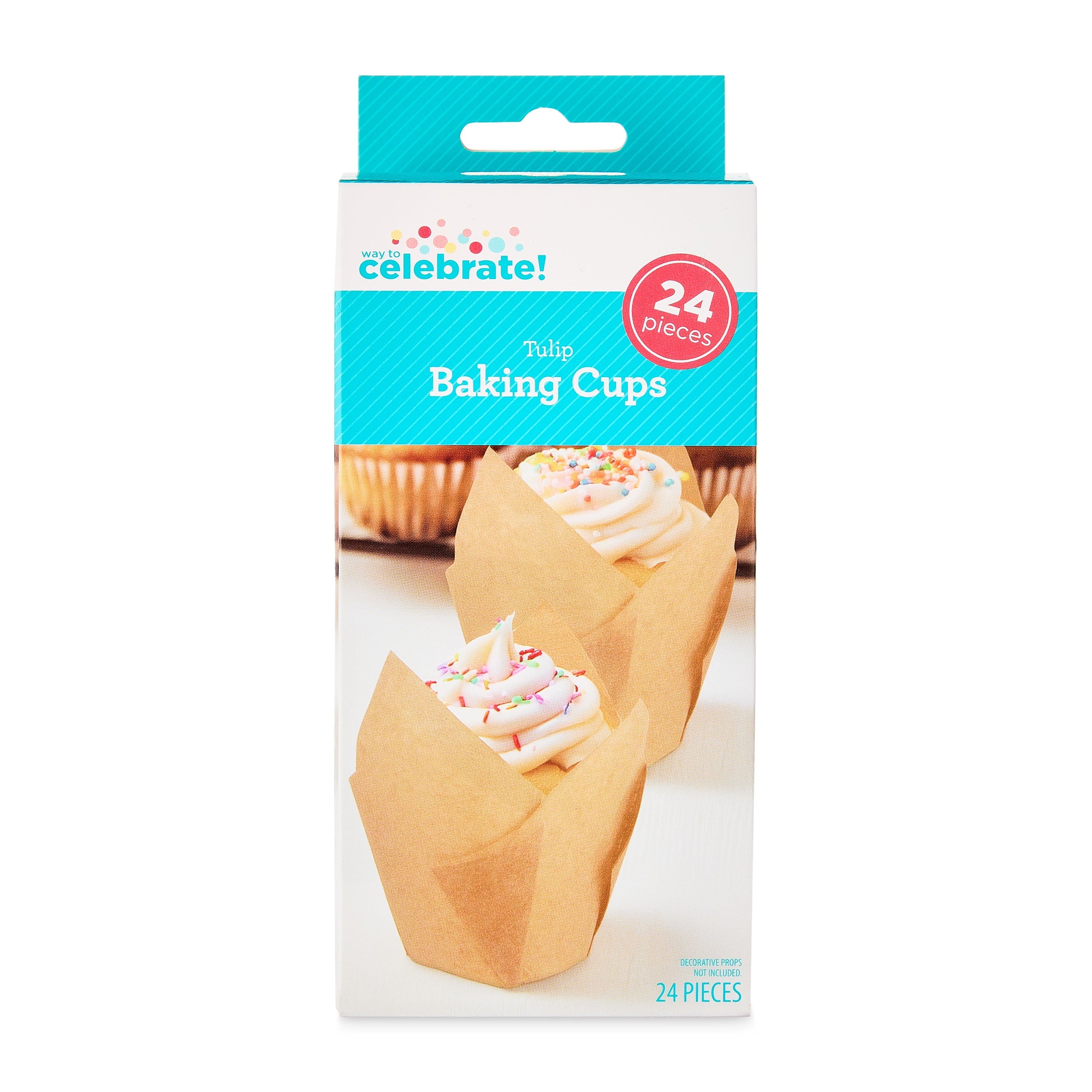 Kraft Tulip Baking Cups, 24 Pieces, by Way To Celebrate - Image 4