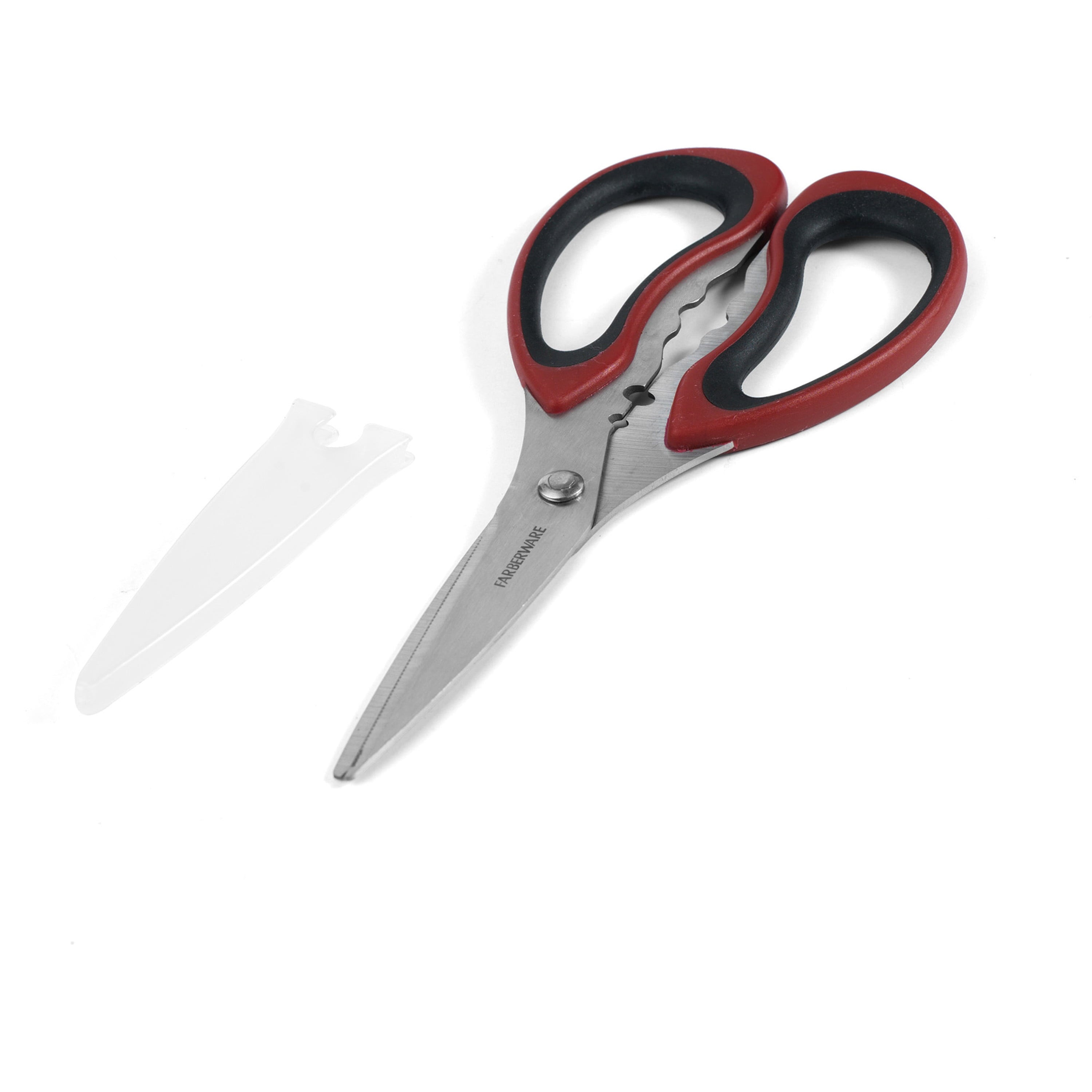 Soft Grips Stainless Steel Kitchen and Herb Shears with Red and Black Handle - Image 6