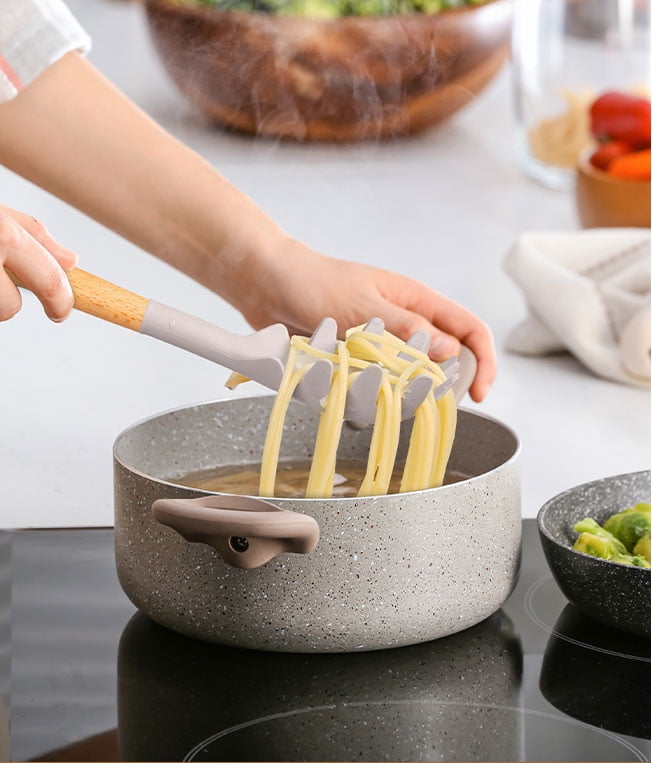 Mainstays Silicone & Bamboo Cooking Utensil Set, 14 Pieces - Image 5