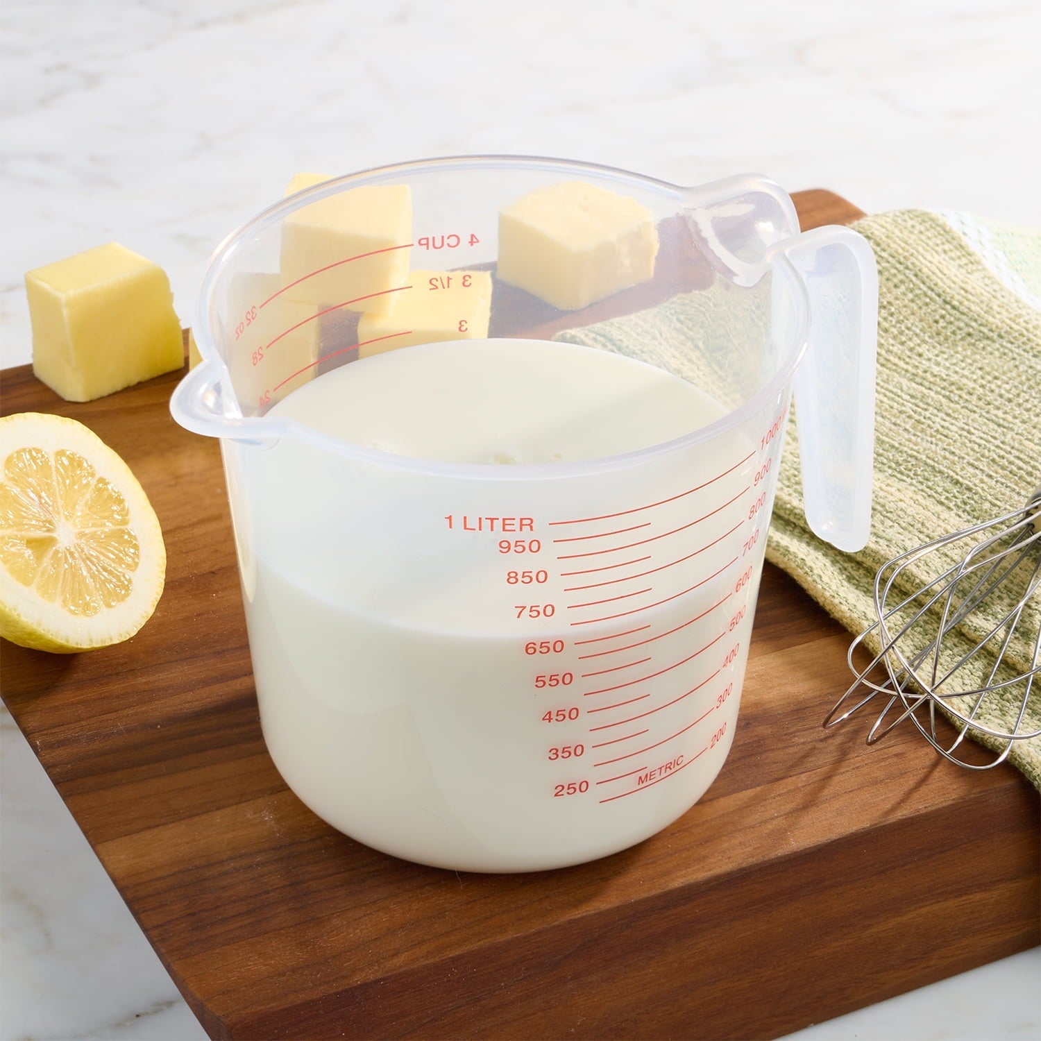(12 pack) Mainstays 4 Cup PP Plastic Measuring Cup, 32 oz, Clear - Image 3