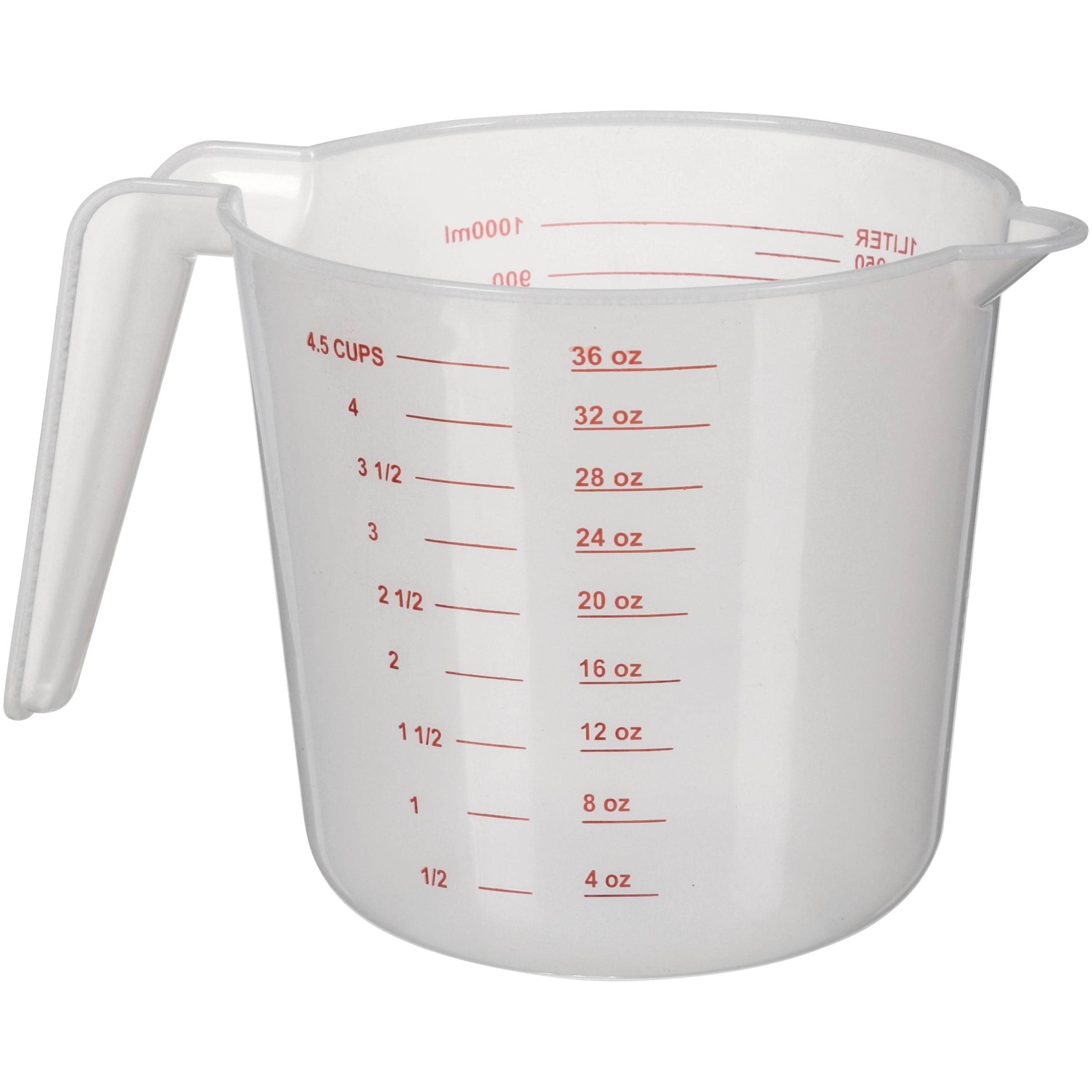 (12 pack) Mainstays 4 Cup PP Plastic Measuring Cup, 32 oz, Clear - Image 2